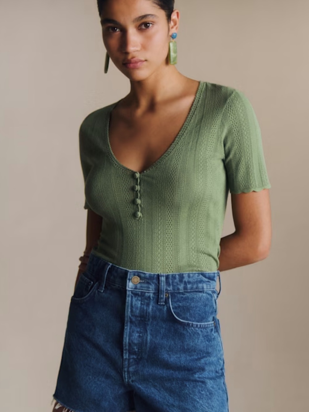 NWT SEZANE ALIX JUMPER JADE